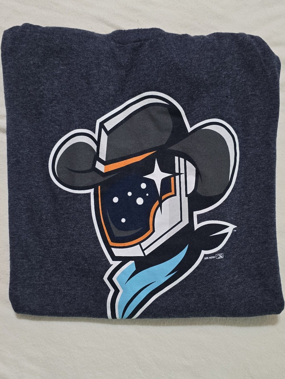 Sugar Land Space Cowboys Graphic T-Shirt – 2XL – Navy Heather – MiLB Baseball